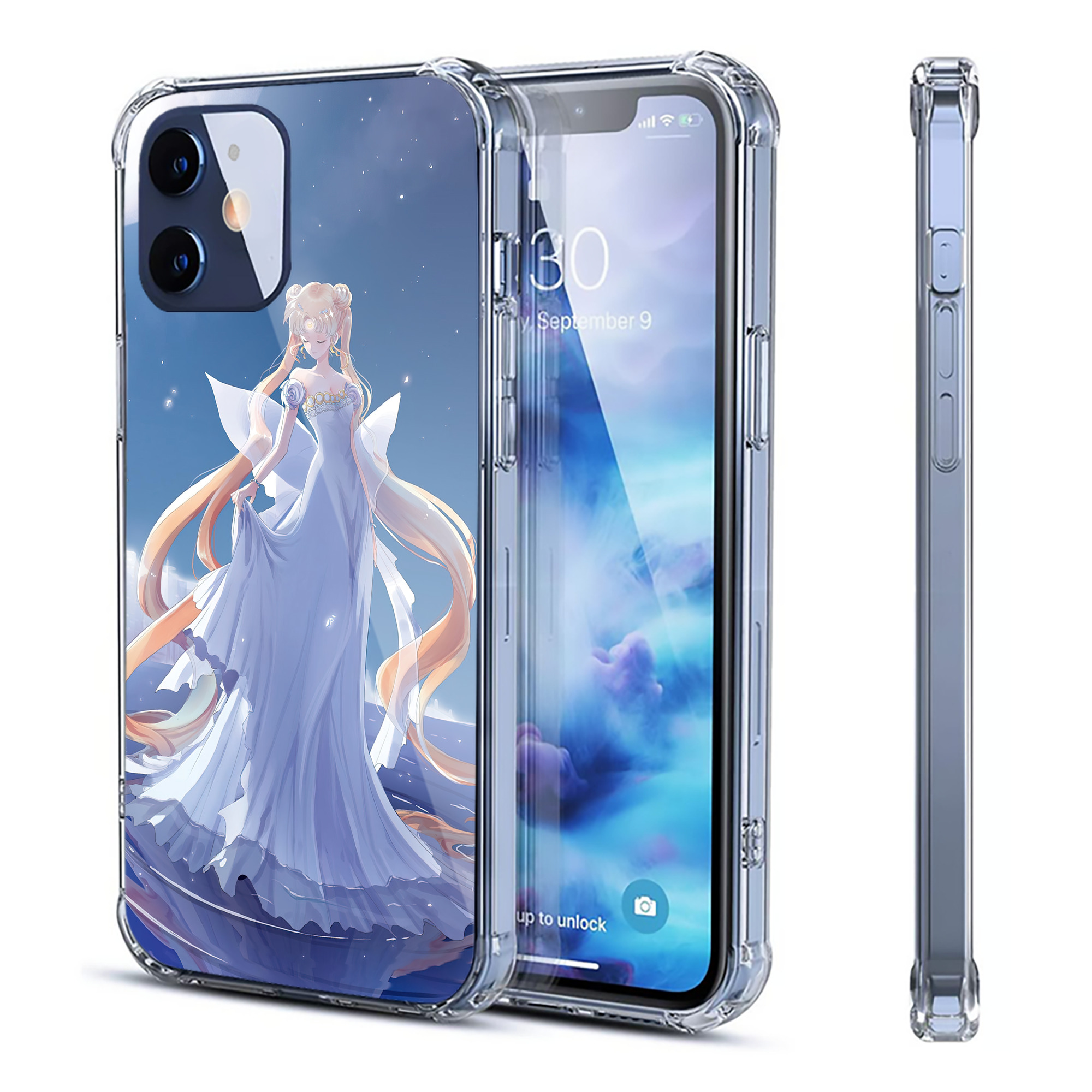 （画像用） 美少女戦士セーラームーン Sailor Moon 【iPhone 12シリーズ対応】透明スマホケース（クリアソフトケース）